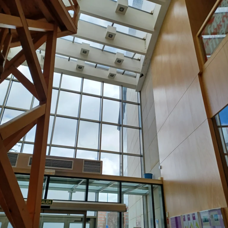 Edificio fuego león